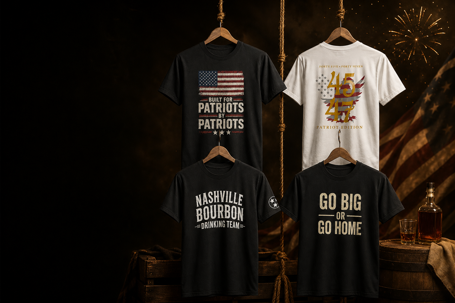 The Nashville Distillery 1776 apparel collection — shop now